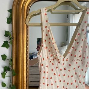Zara Strawberry Mini Slip Dress Sz S